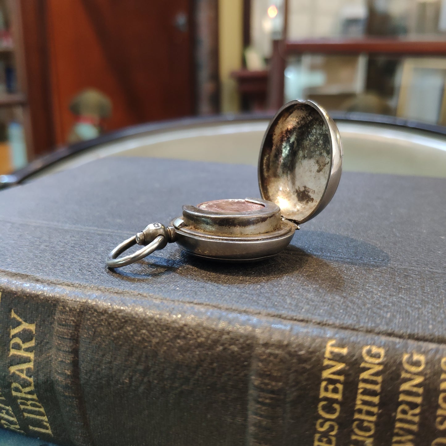 Hallmarked Silver Victorian c.1897 Coin Holder Blank
