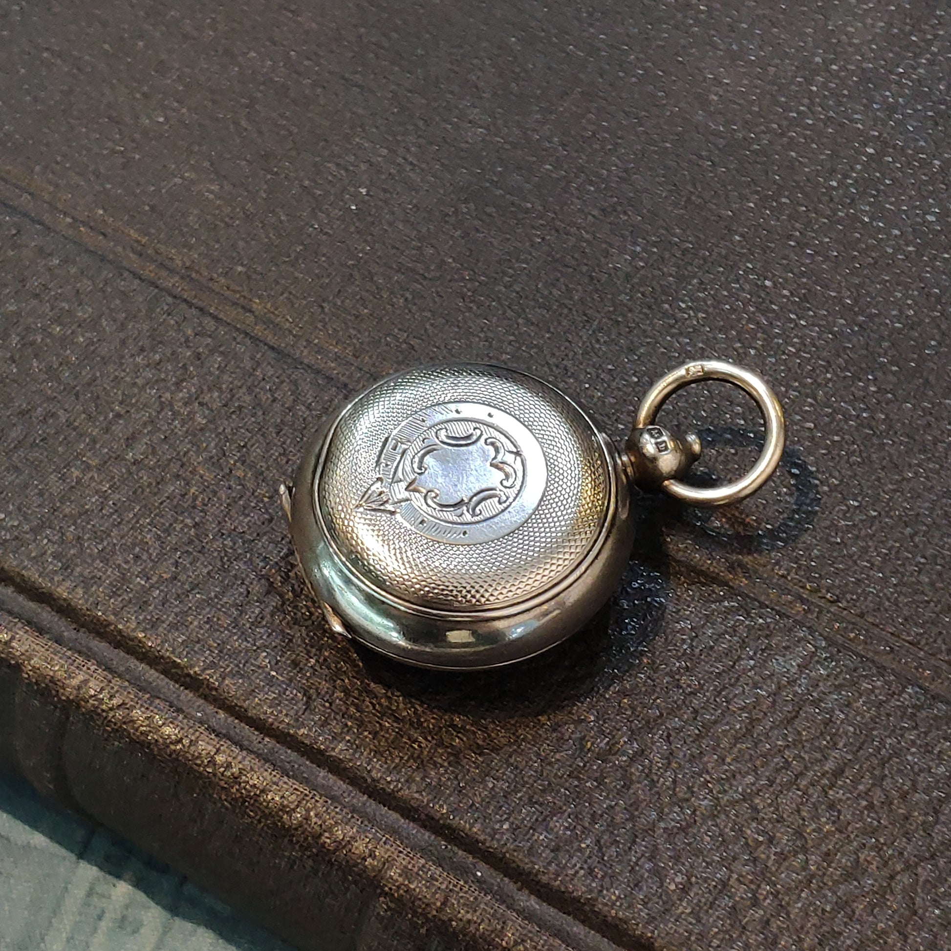 Hallmarked Silver Victorian c.1897 Coin Holder Blank