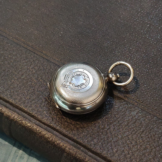Hallmarked Silver Victorian c.1897 Coin Holder Blank