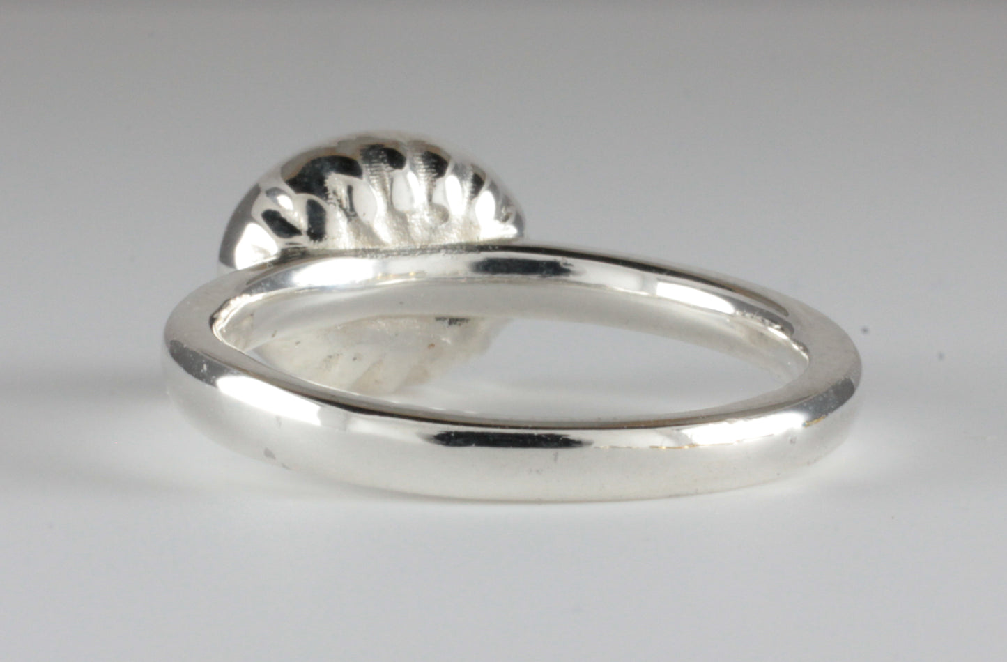 Cutdown 8-claw Georgian style Oval Garnet Cabochon Ring