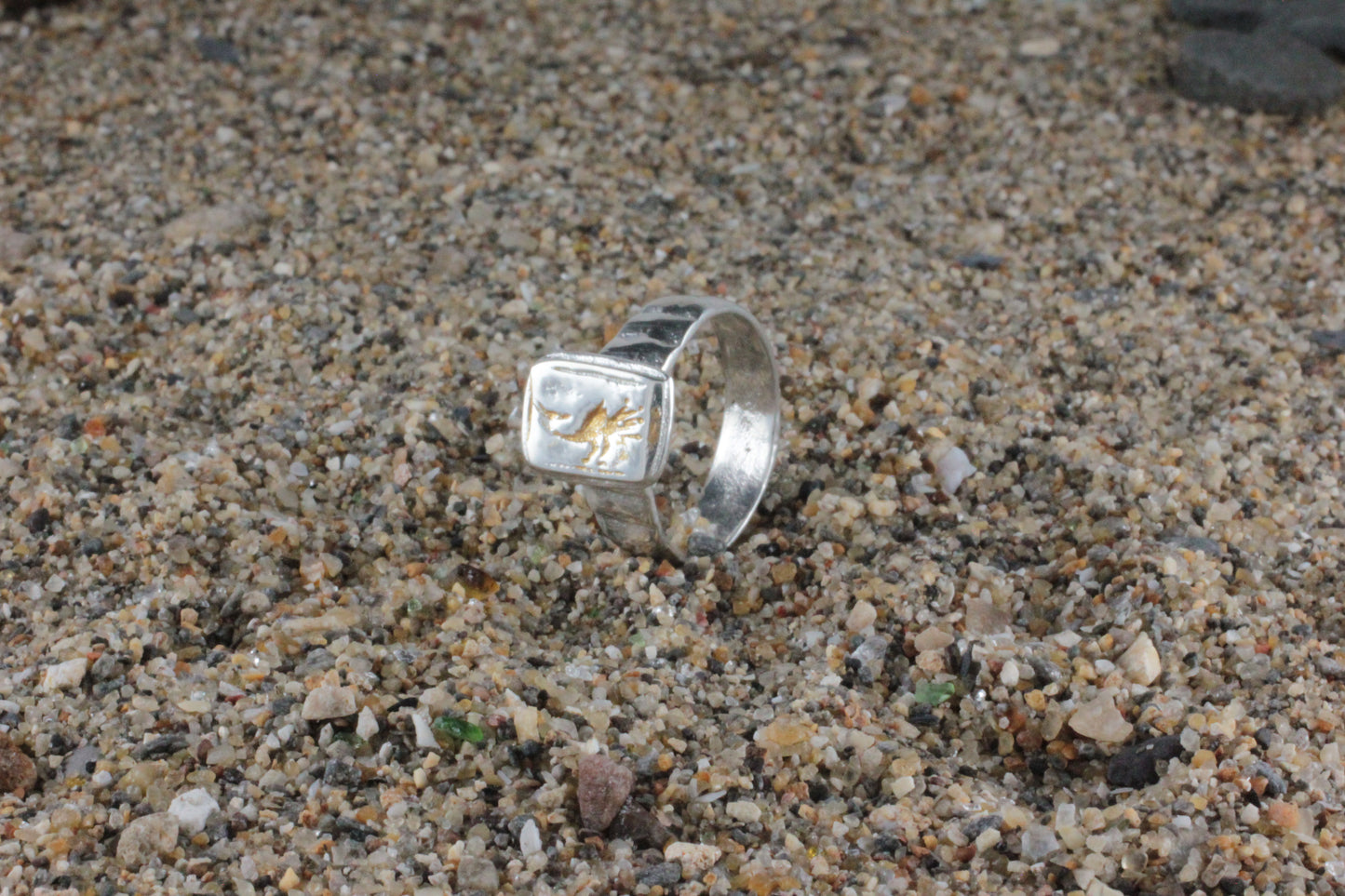 'Vernatio' Phoenix Roman c.400AD Style Ring Silver