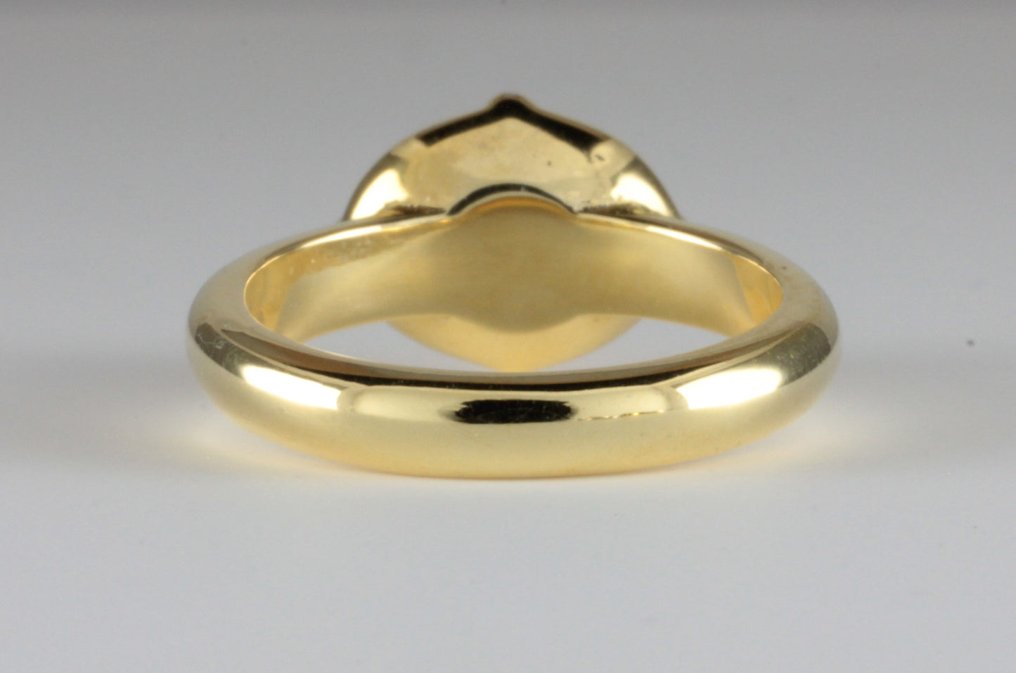 'Coria' C12th Early Medieval style 22ct Gold & Peach Moonstone Ring