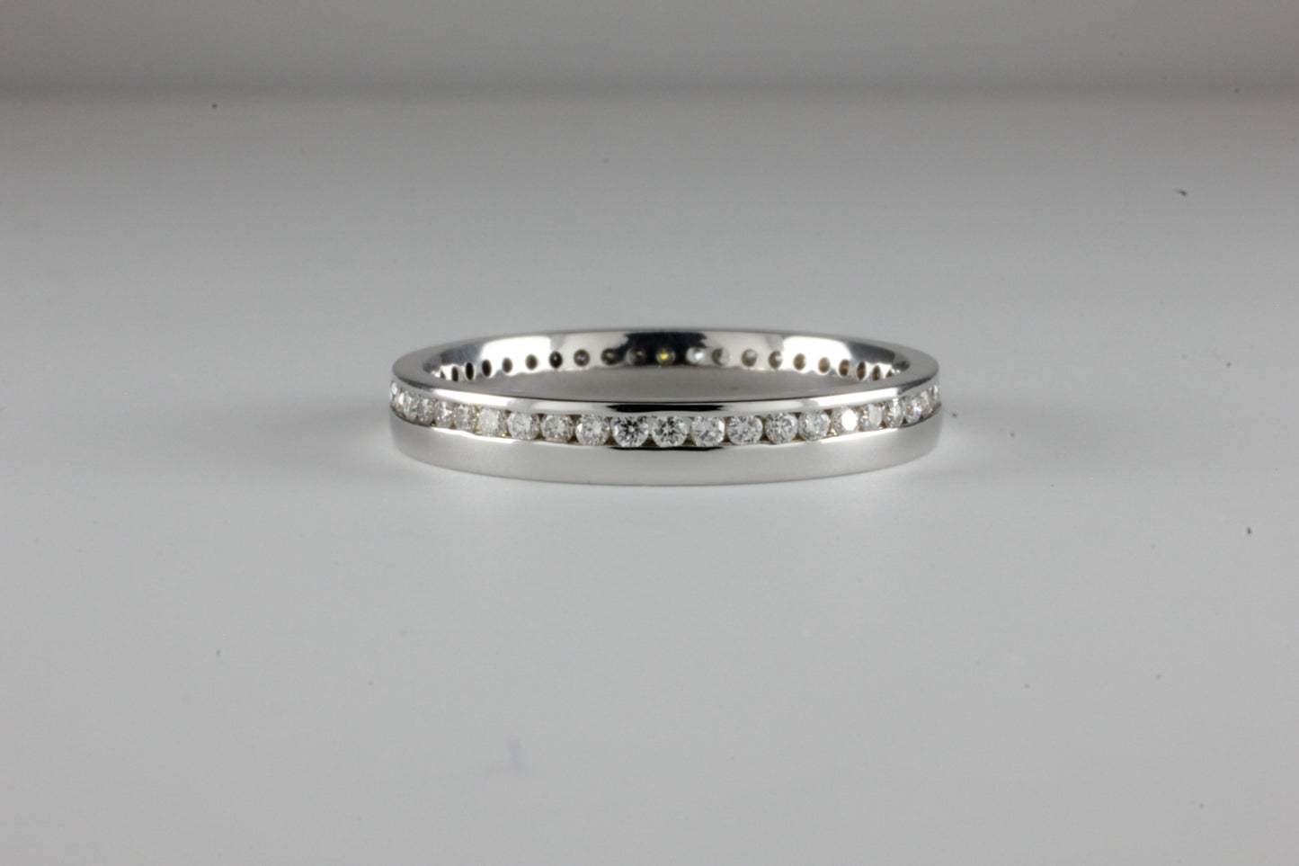 18ct White Gold 0.38ct Diamond Full Eternity Ring