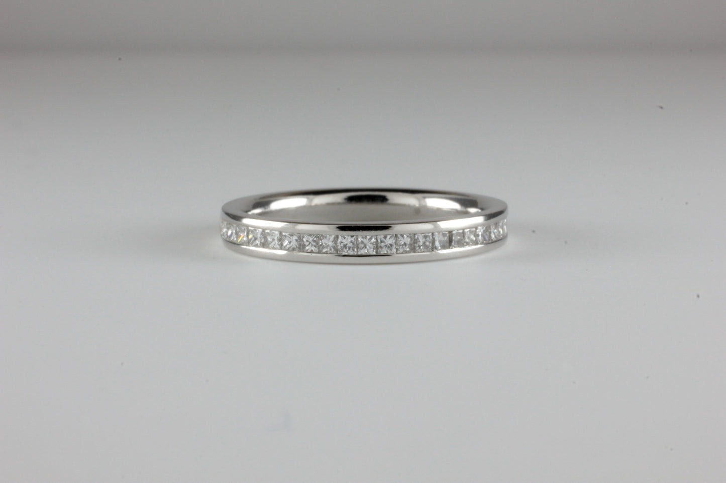Platinum Half Eternity Ring 0.33ct Princess Cut Diamonds