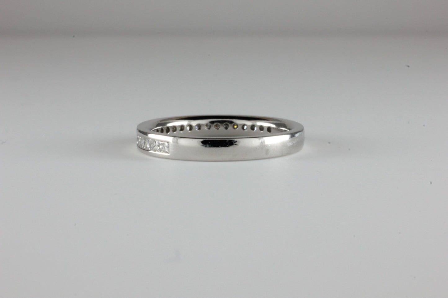 Platinum Half Eternity Ring 0.33ct Princess Cut Diamonds