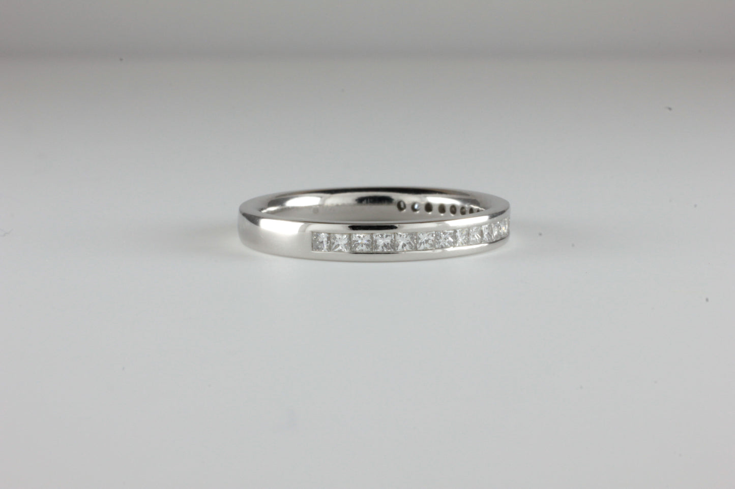 Platinum Half Eternity Ring 0.33ct Princess Cut Diamonds