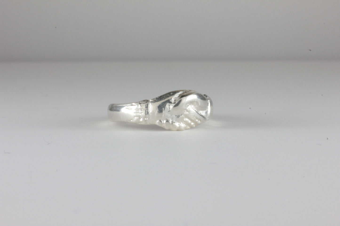 'Ludus' Hand in Hand Fede Ring C12th Medieval style