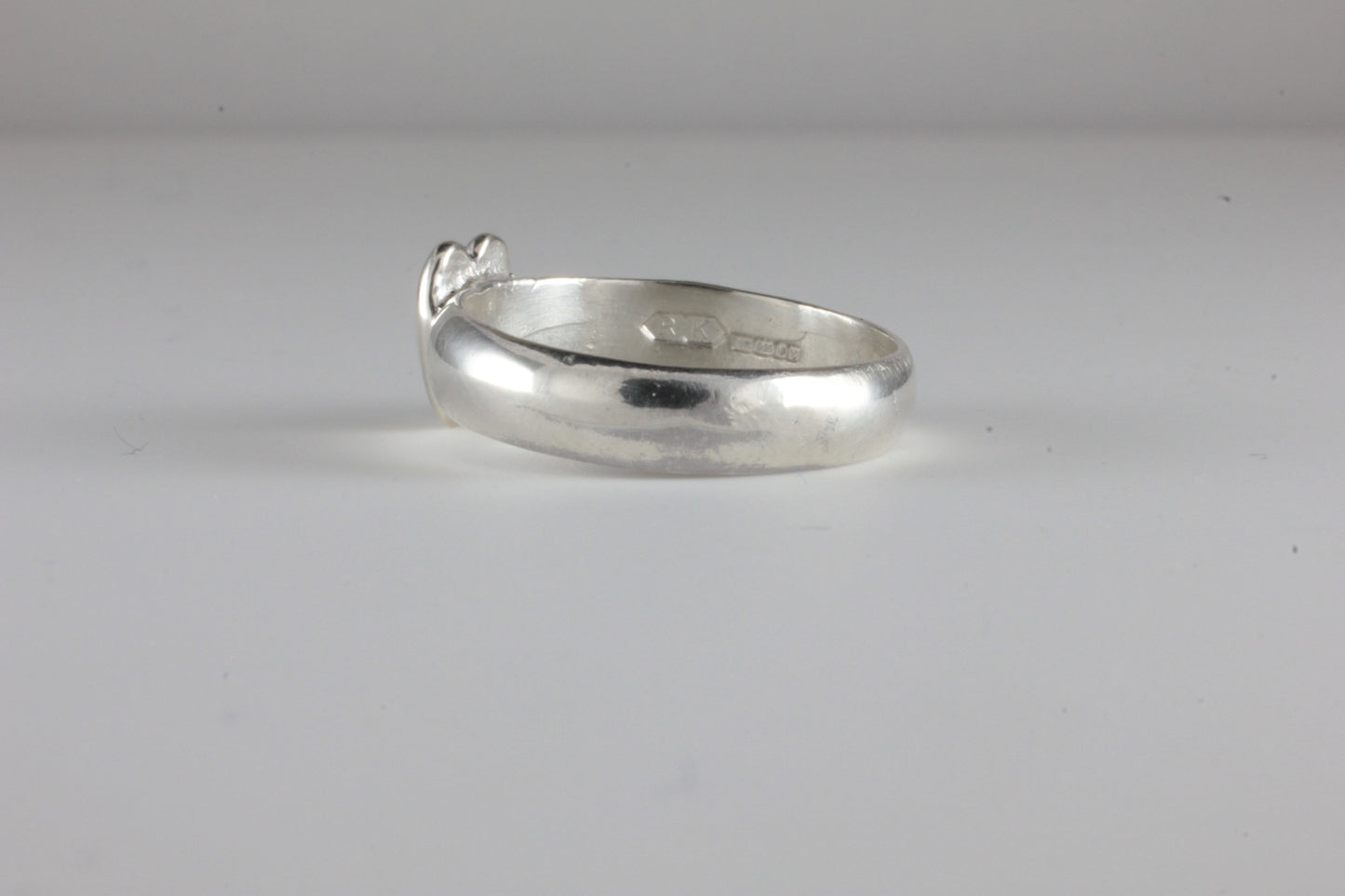 'Cordis' Medieval style Heart Ring Silver C15th