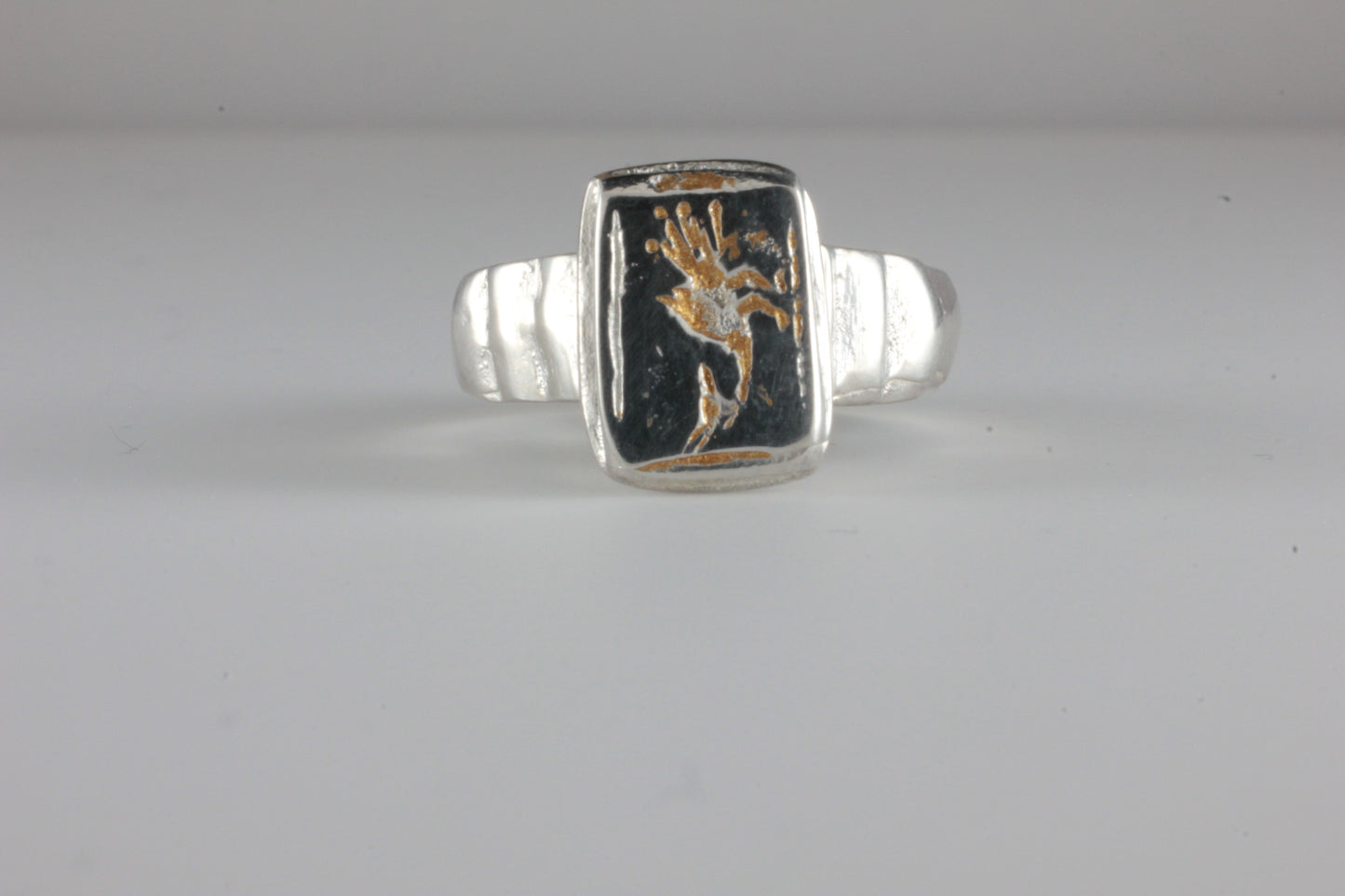 'Vernatio' Phoenix Roman c.400AD Style Ring Silver