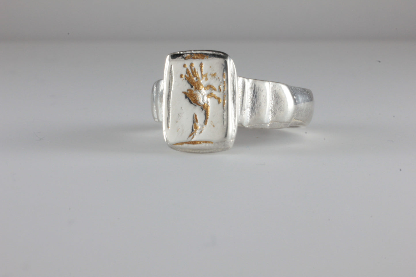 'Vernatio' Phoenix Roman c.400AD Style Ring Silver