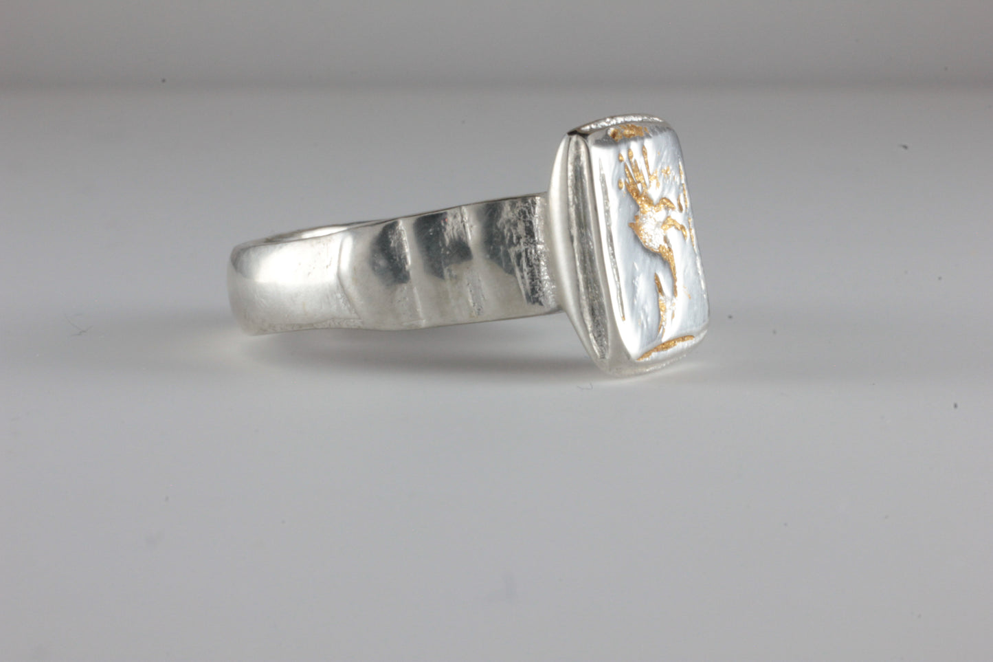 'Vernatio' Phoenix Roman c.400AD Style Ring Silver