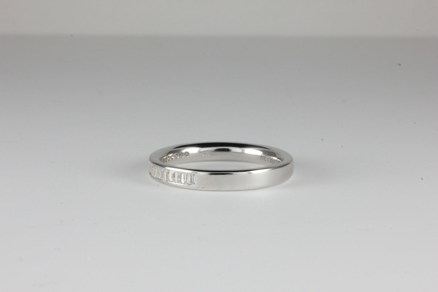 Platinum Eternity Art Deco Style Ring 0.33ct Baguette Cut Diamonds