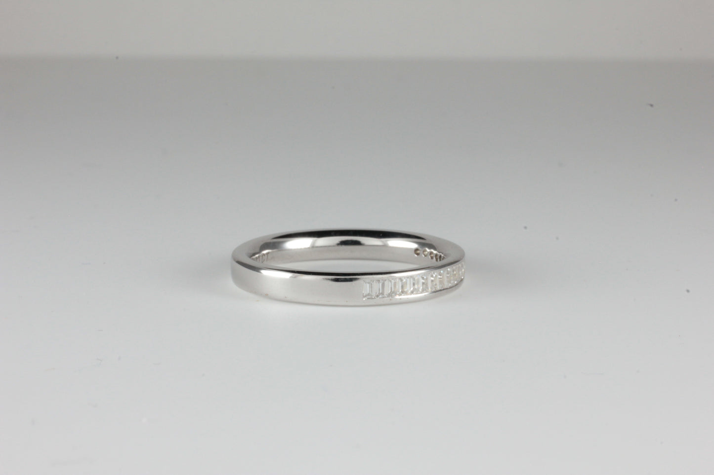 Platinum Eternity Art Deco Style Ring 0.33ct Baguette Cut Diamonds