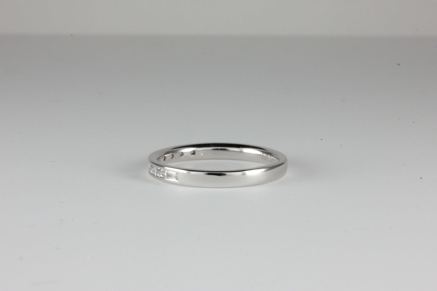 Platinum Eternity Art Deco Style Ring 0.33ct Baguette Cut Diamonds