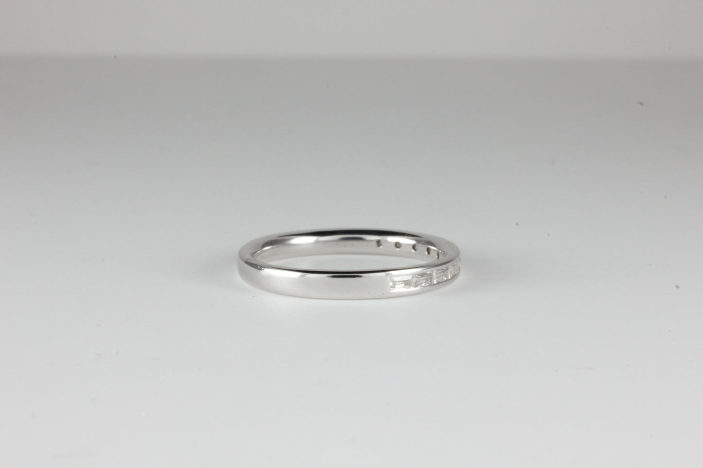 Platinum Eternity Art Deco Style Ring 0.33ct Baguette Cut Diamonds