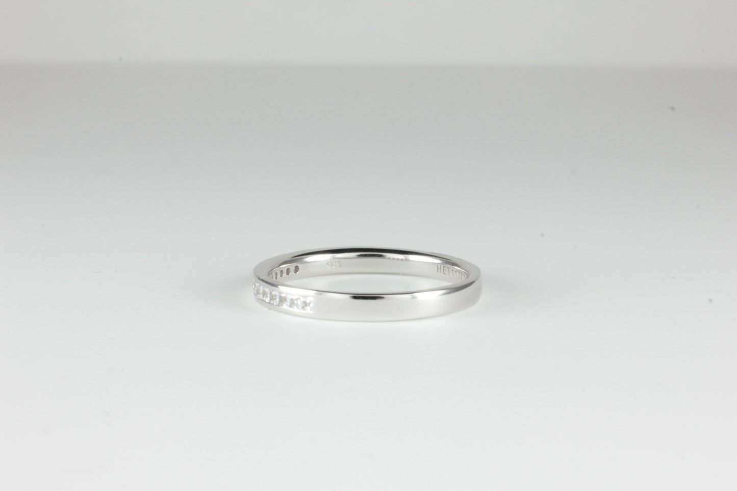 Platinum Eternity Ring with 0.20ct Princess Cut Diamonds