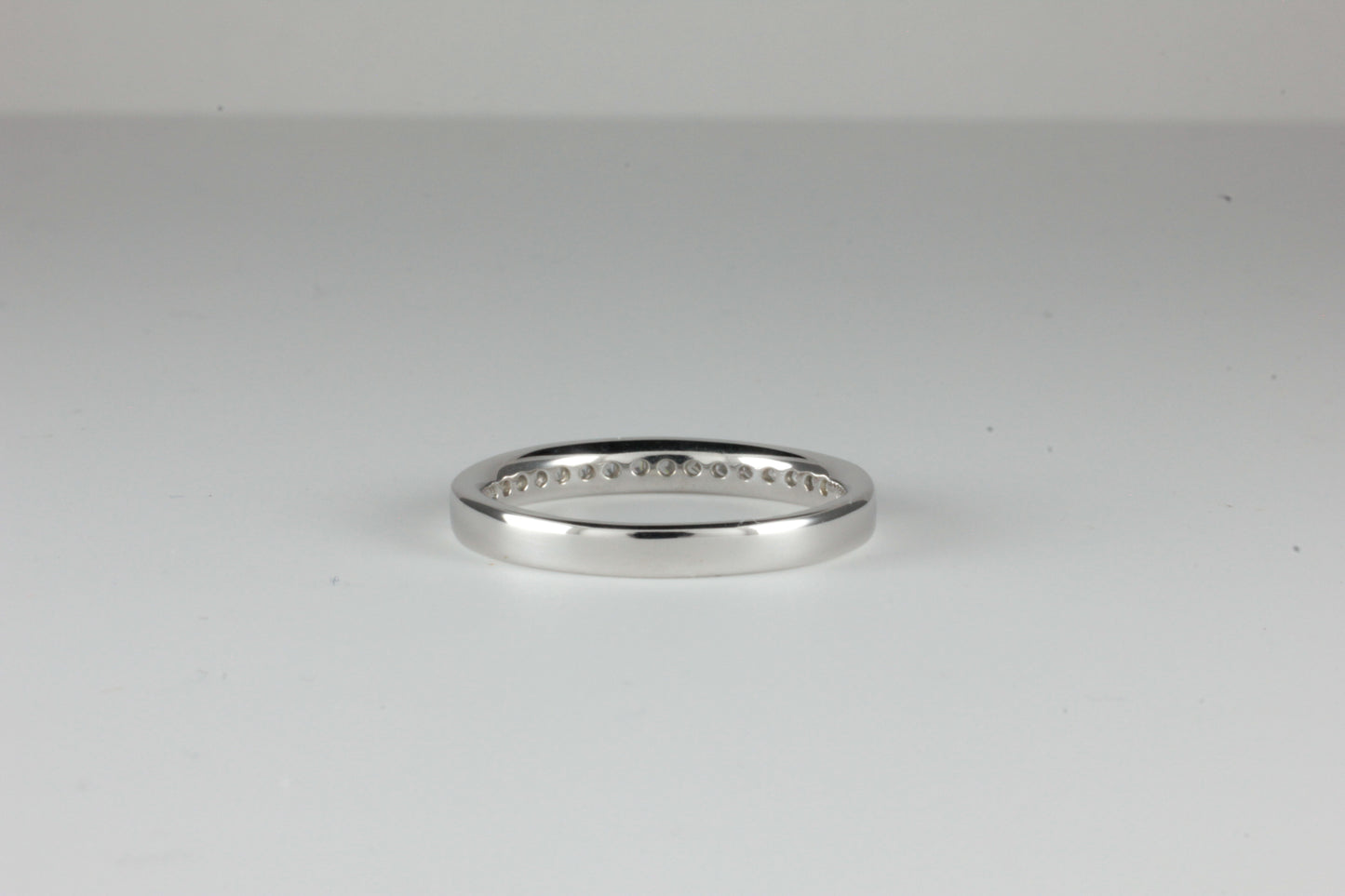 Platinum Half Eternity 0.50ct Ring Princess Cut Diamonds