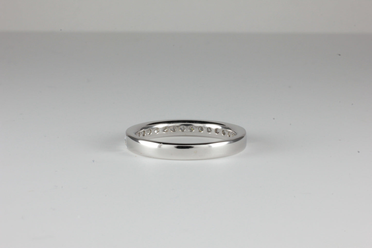 Platinum Half Eternity 0.75ct Ring Princess Cut Diamonds