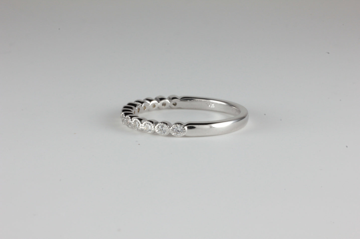 0.25ct total Rub over with Milgrain Diamonds Wedding / Eternity Band