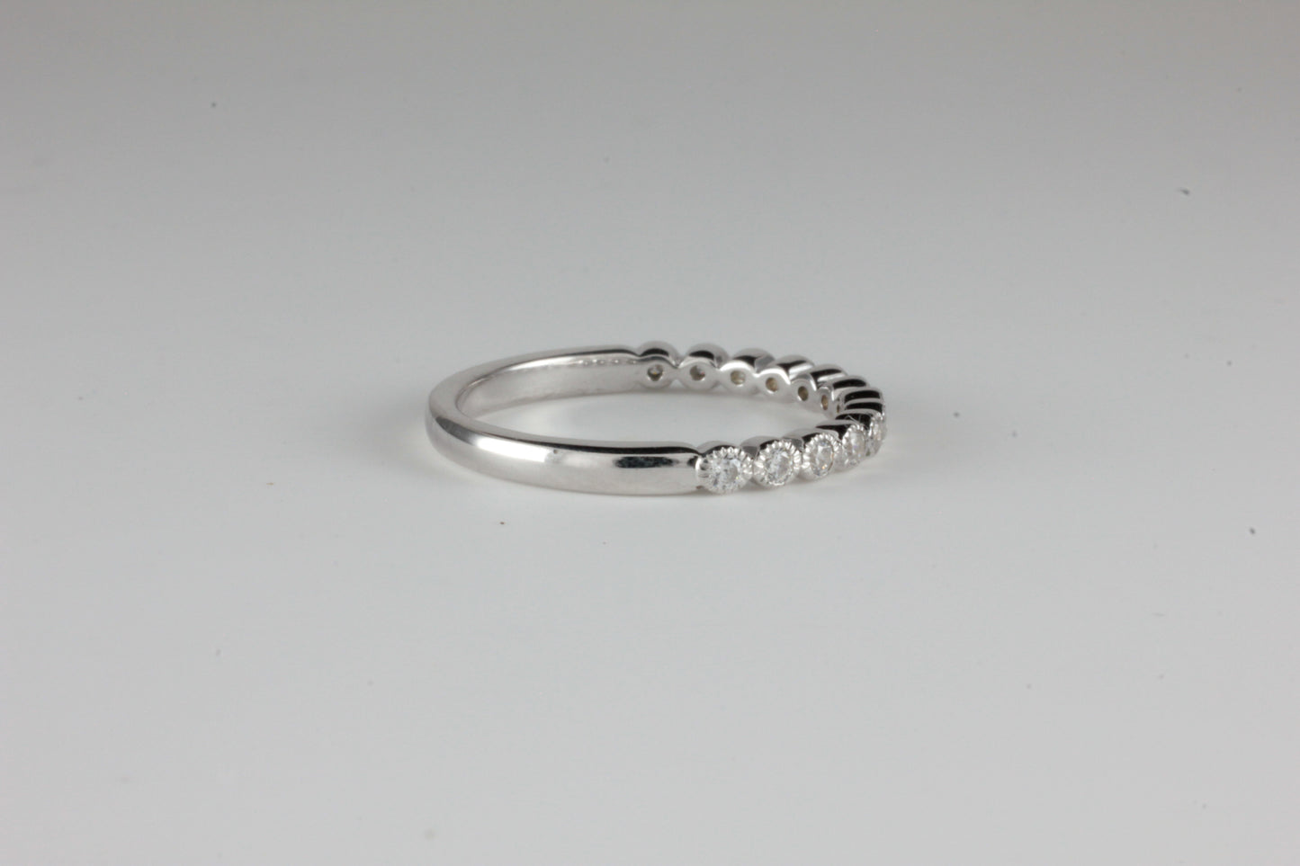 0.25ct total Rub over with Milgrain Diamonds Wedding / Eternity Band