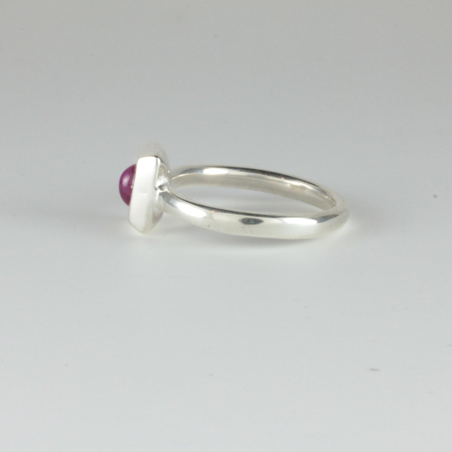 C13th-14th Medieval Style 'Pie Dish' Ring with Oval Ruby Cabochon