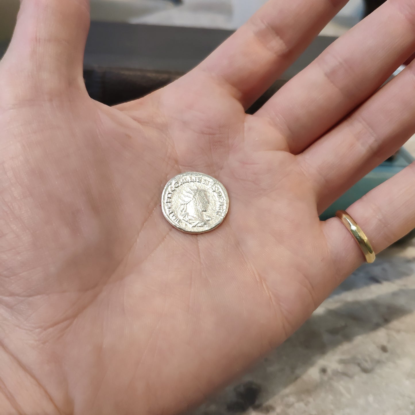 Antoninianus Reproduction Roman Coin in Sterling Silver