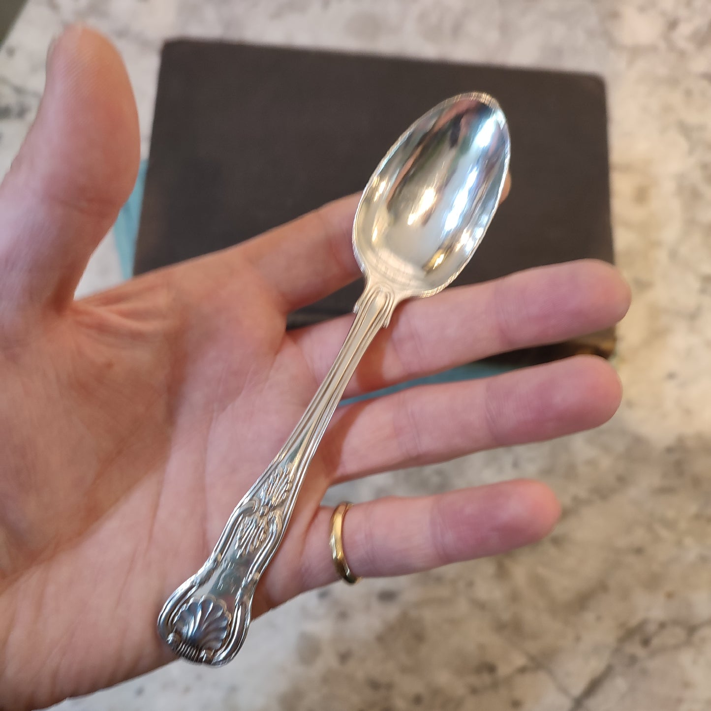 Hallmarked Silver c.1856 Teaspoon by Samuel Hayne & Dudley Cater Silverware