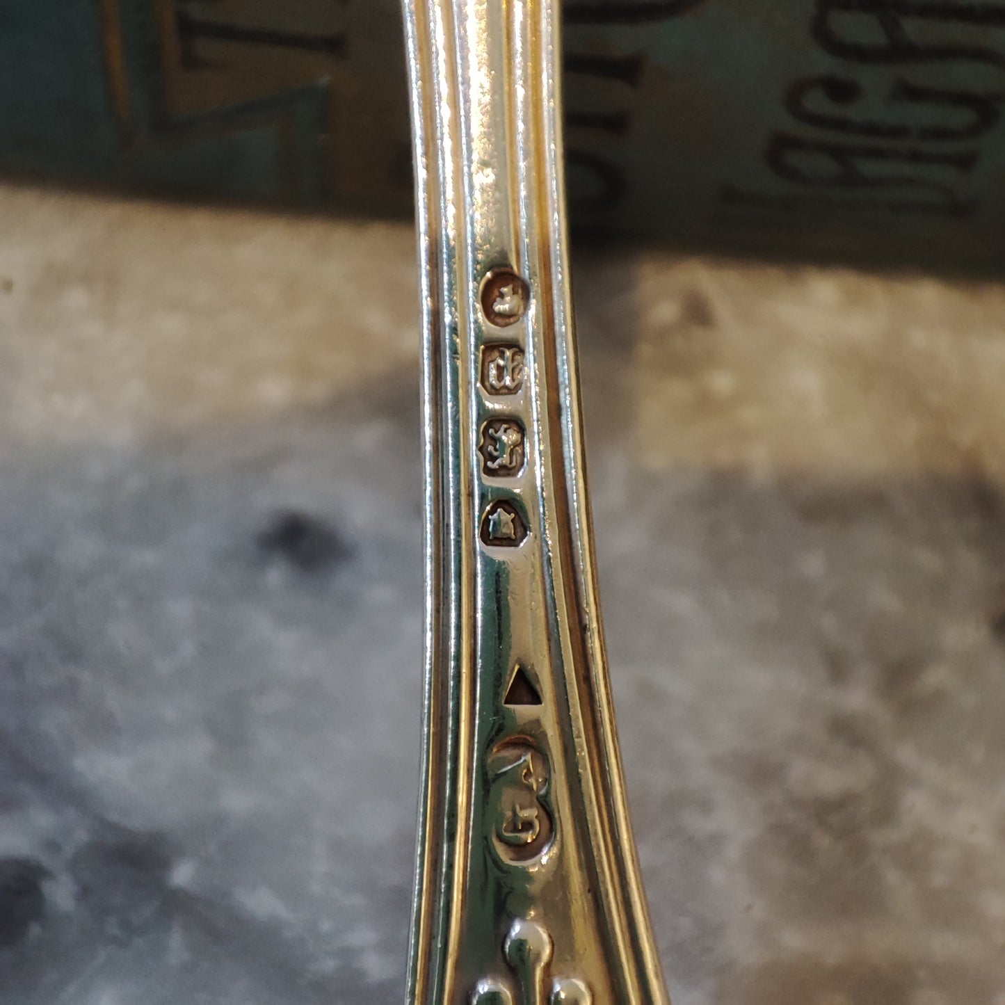 c.1870 Hallmarked Silver Victorian Teaspoon by George Adams Silverware