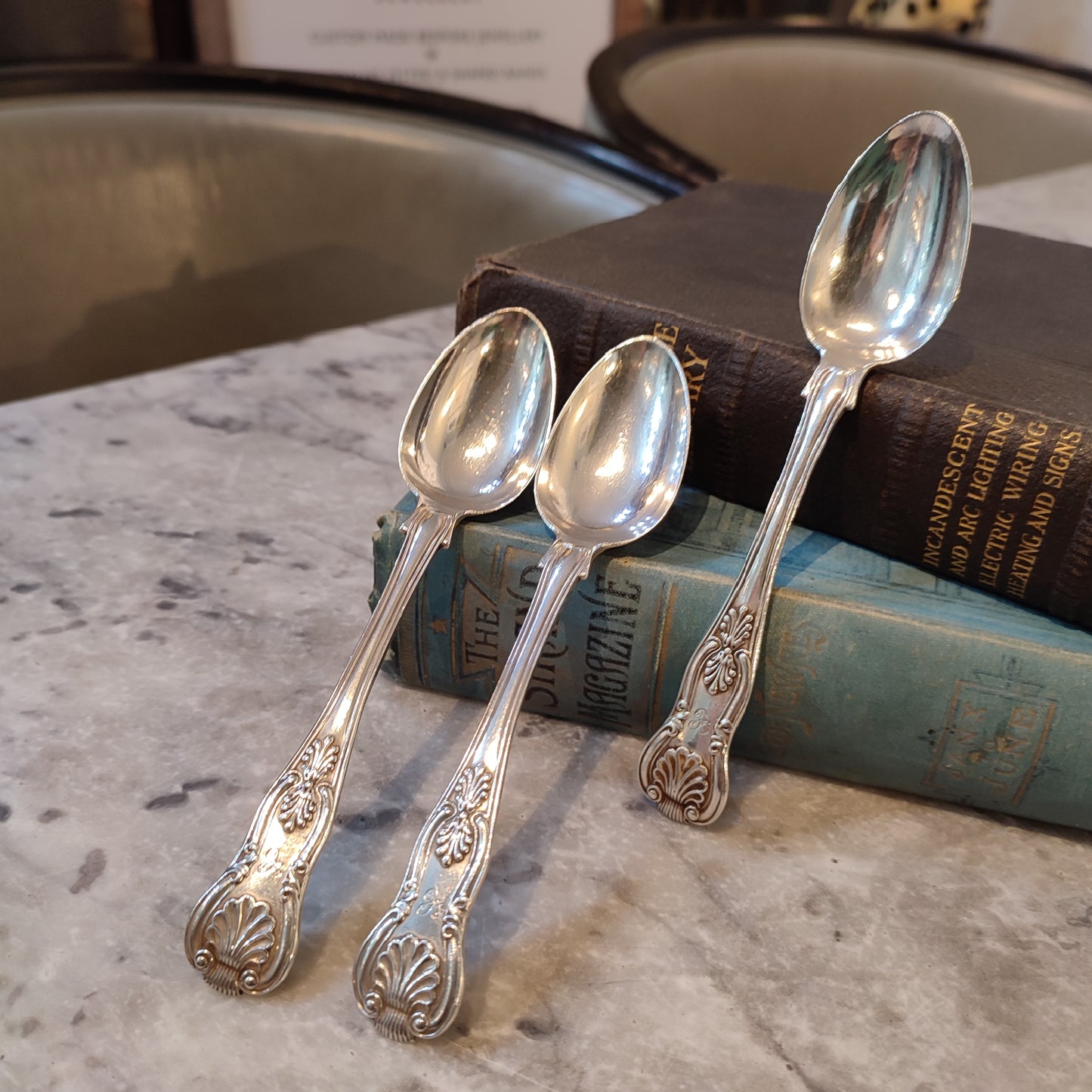 c.1839 Hallmarked Silver Early Victorian Teaspoons by John and Henry Lias Silverware
