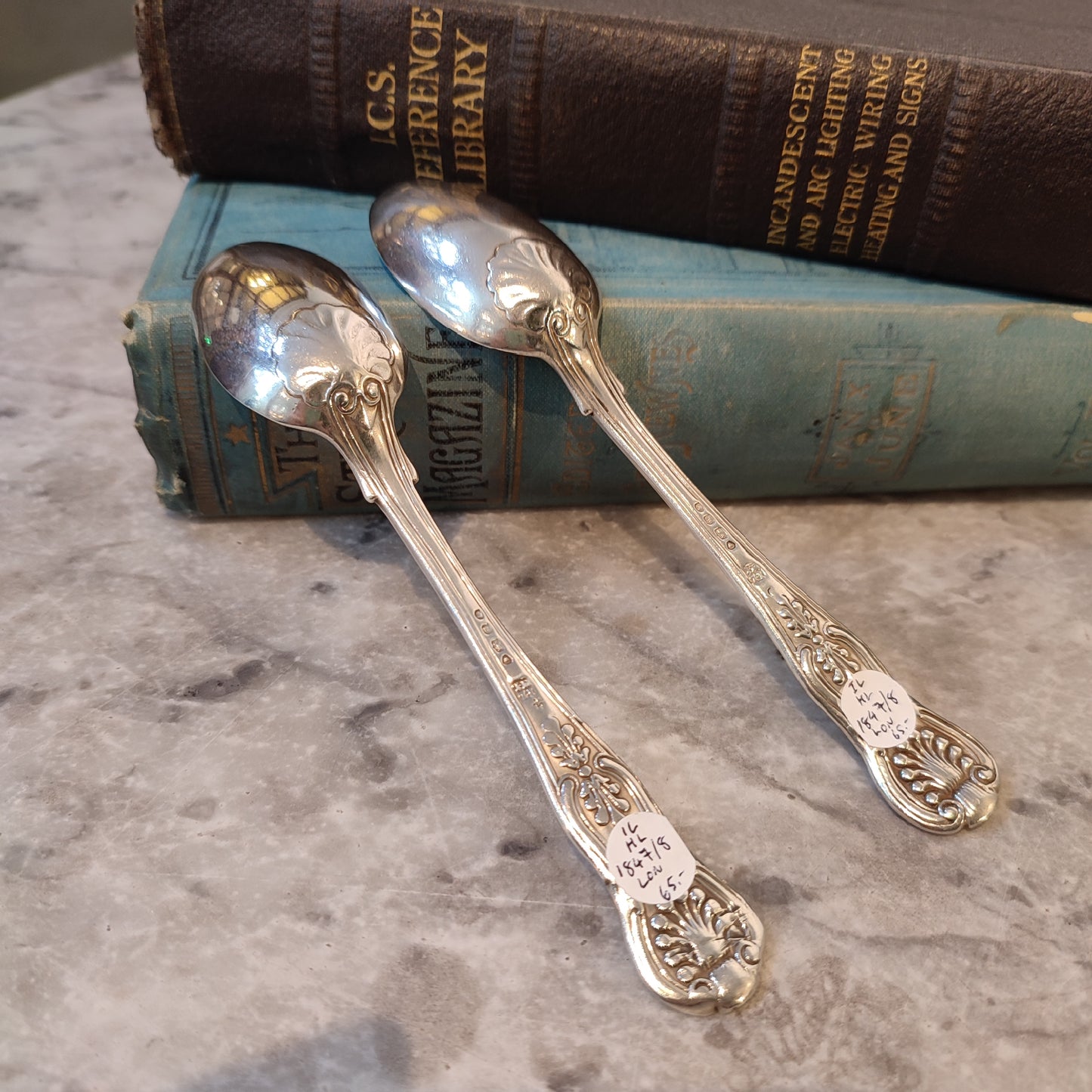 c.1847 Hallmarked Silver Early Victorian Teaspoons by John and Henry Lias Silverware