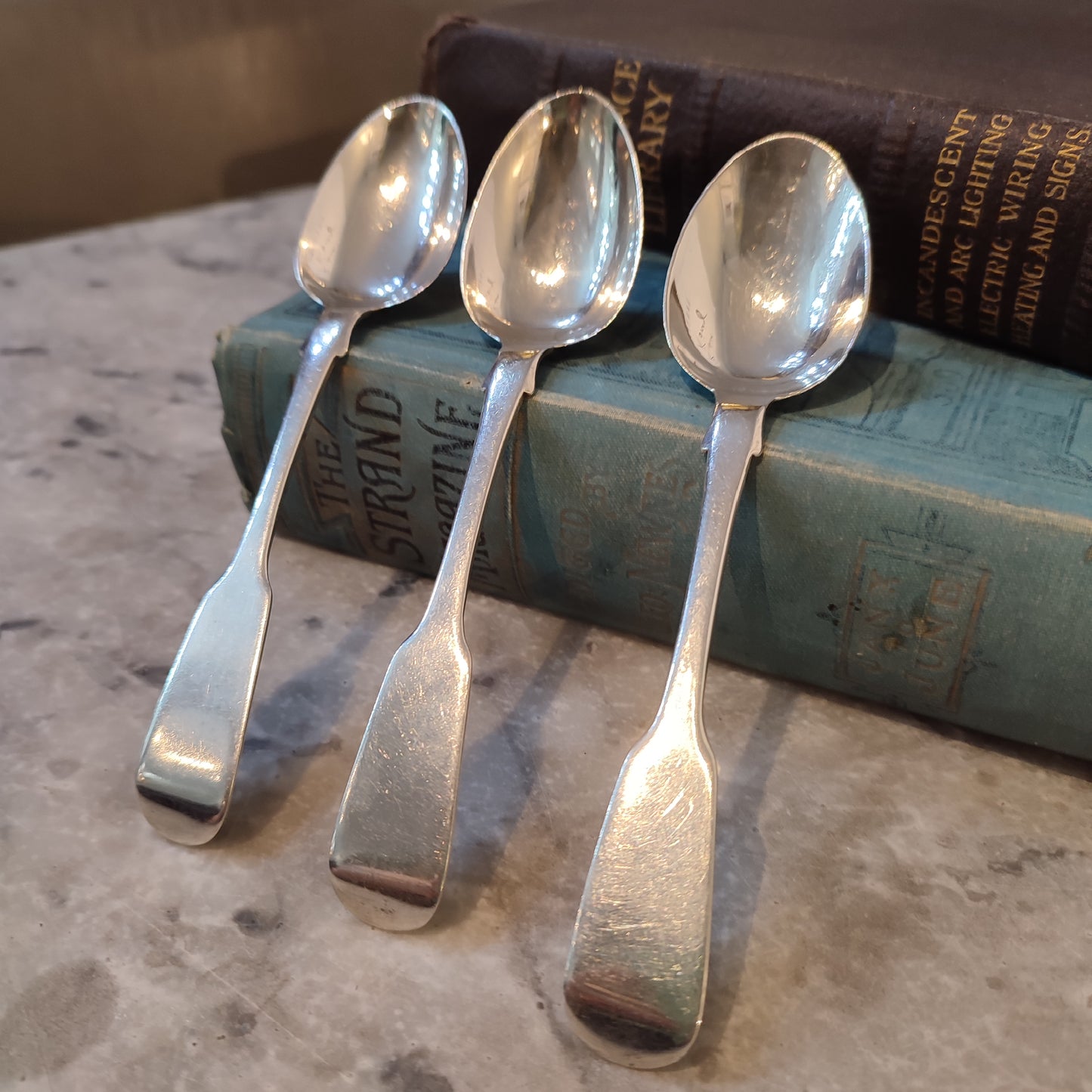 c.1842 Hallmarked Silver Early Victorian Teaspoons by John & Henry Lias Silverware