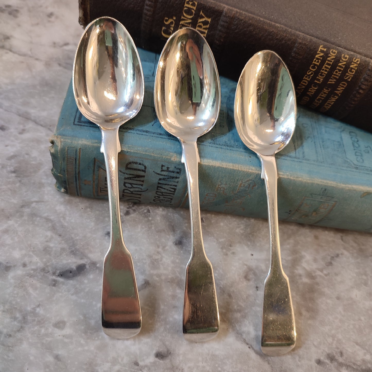 c.1842 Hallmarked Silver Early Victorian Teaspoons by John & Henry Lias Silverware