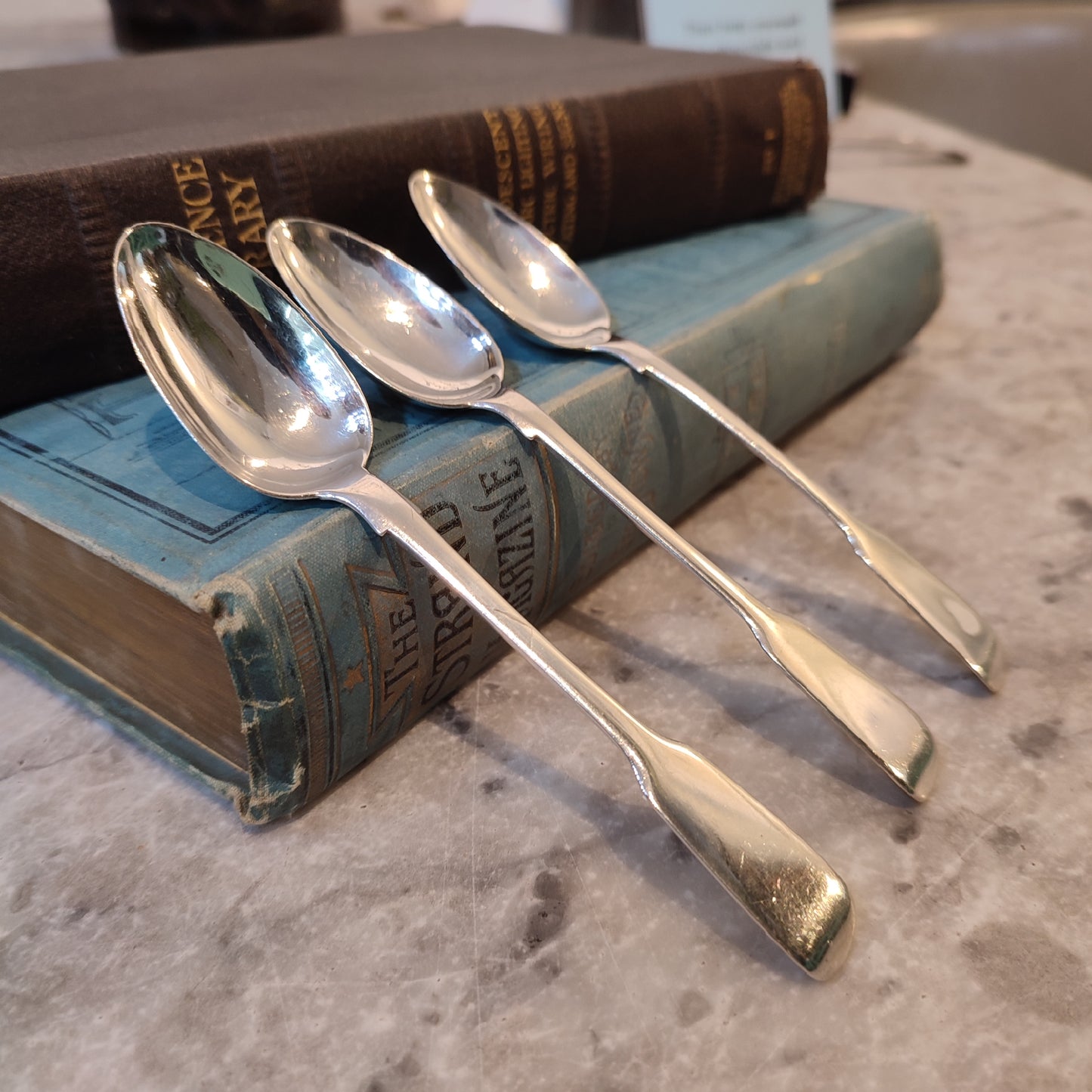 c.1856 Hallmarked Silver Victorian Teaspoons by Henry John Lias Silverware