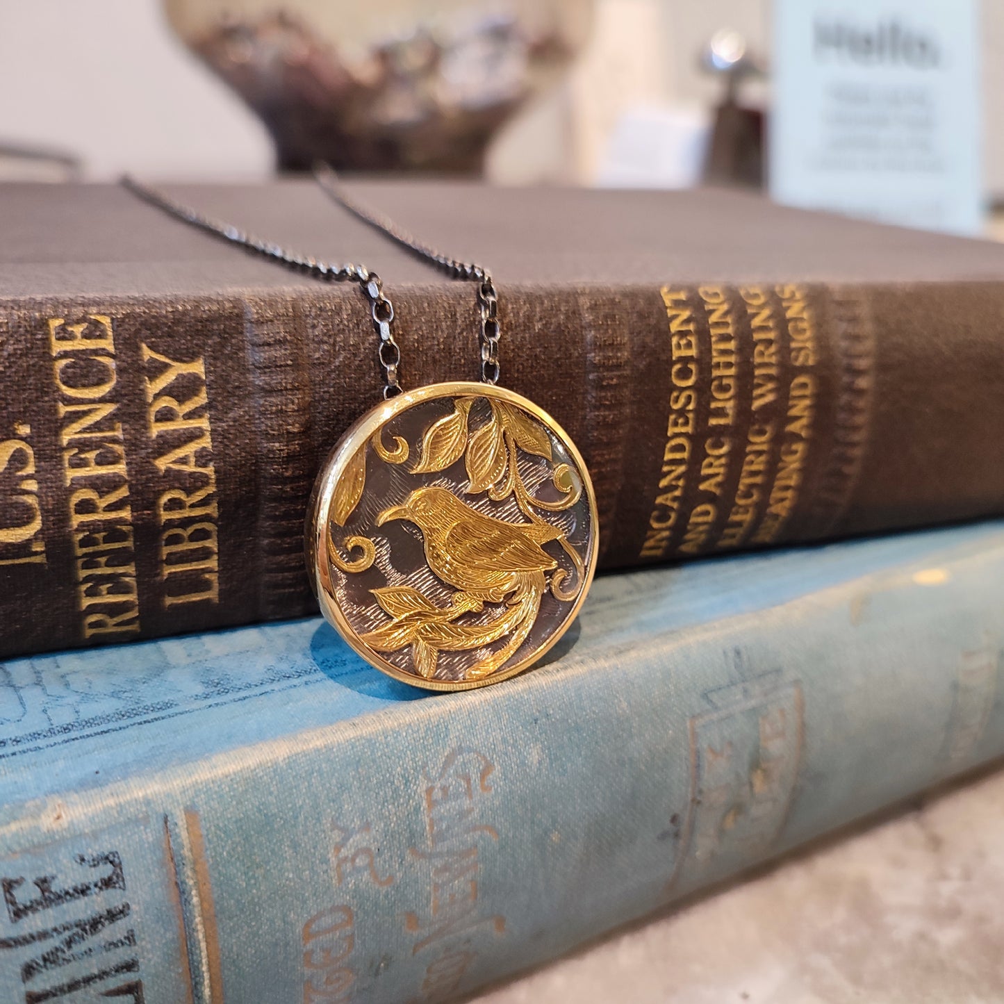 Bird of Paradise Japanese Inspired Pendant & Necklace