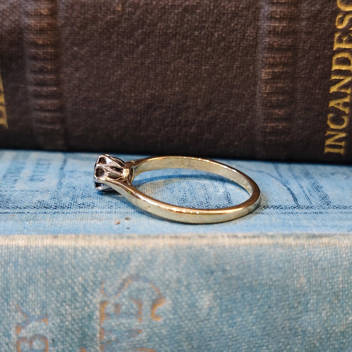 Vintage 0.20ct Diamond Ring in 18ct Yellow Gold Illusion set