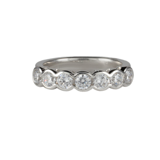 1.00ct total Rub over Diamonds Eternity Ring