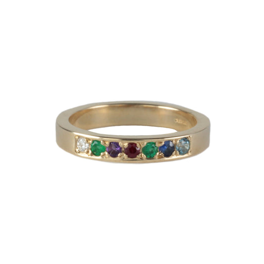 Victorian / Edwardian style 'DEAREST' Ring Acrostic Eternity Band