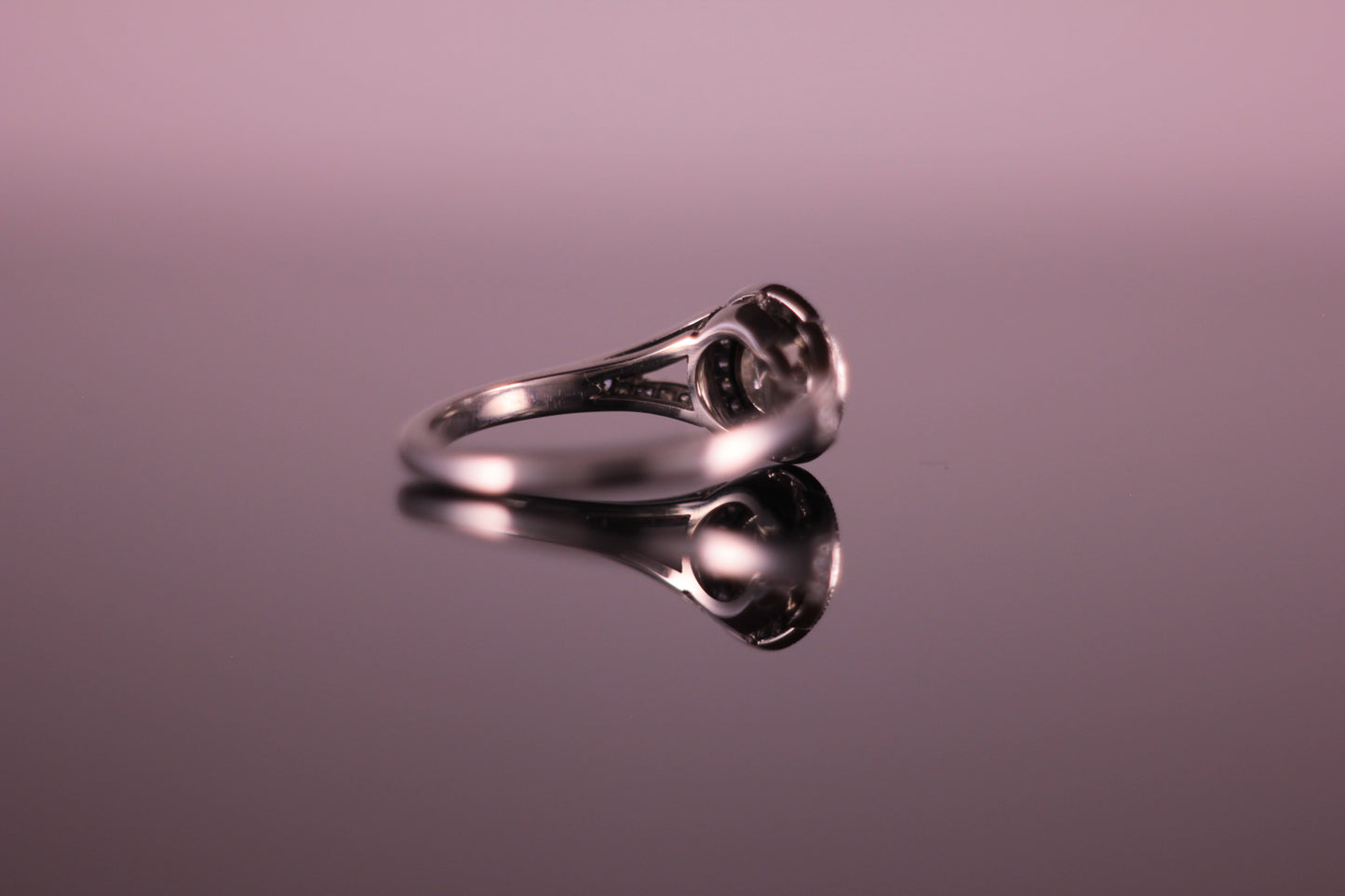 0.50ct Diamond Halo Art Deco style Ring G VS1 GIA Certificated