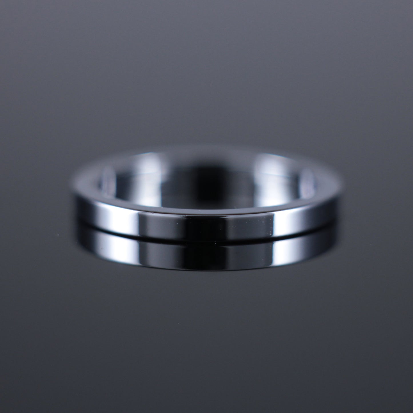 2mm Flat Wedding Band 18ct White Gold