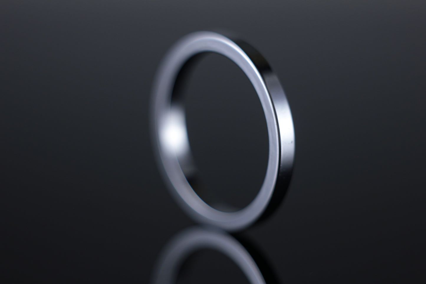 2mm Flat Wedding Band 18ct White Gold