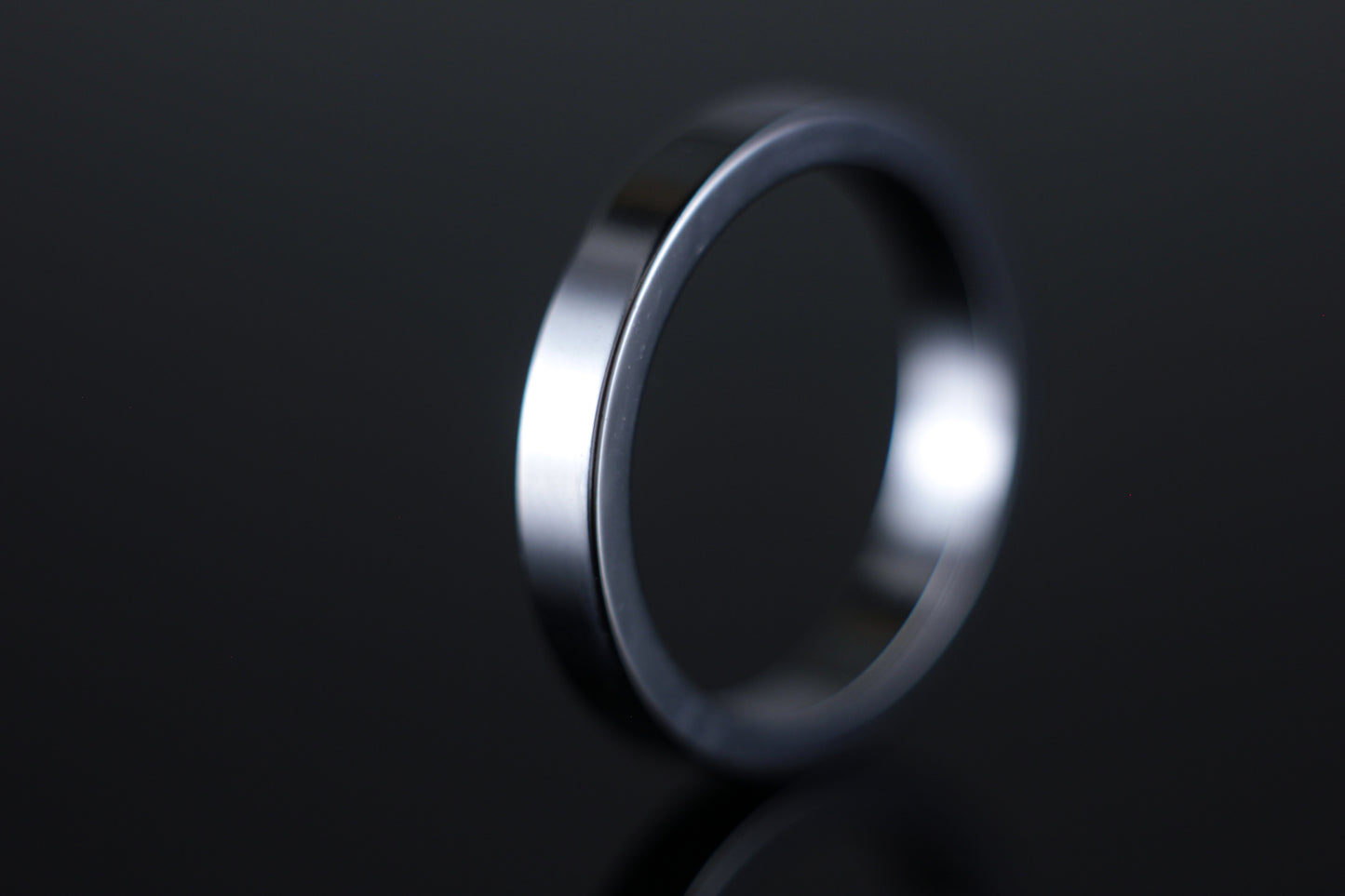 3mm Flat Wedding Band in 18ct White Gold