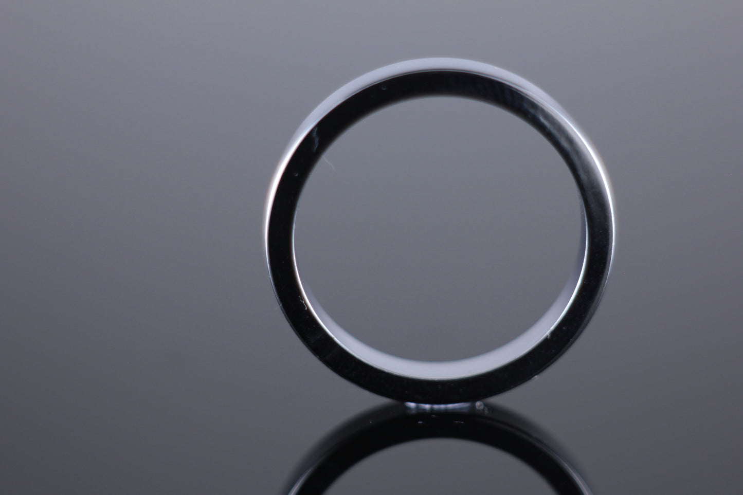 3mm Flat Wedding Band in 18ct White Gold