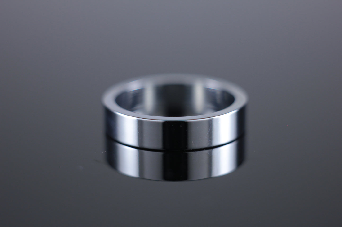 5mm Flat Wedding Band 18ct White Gold