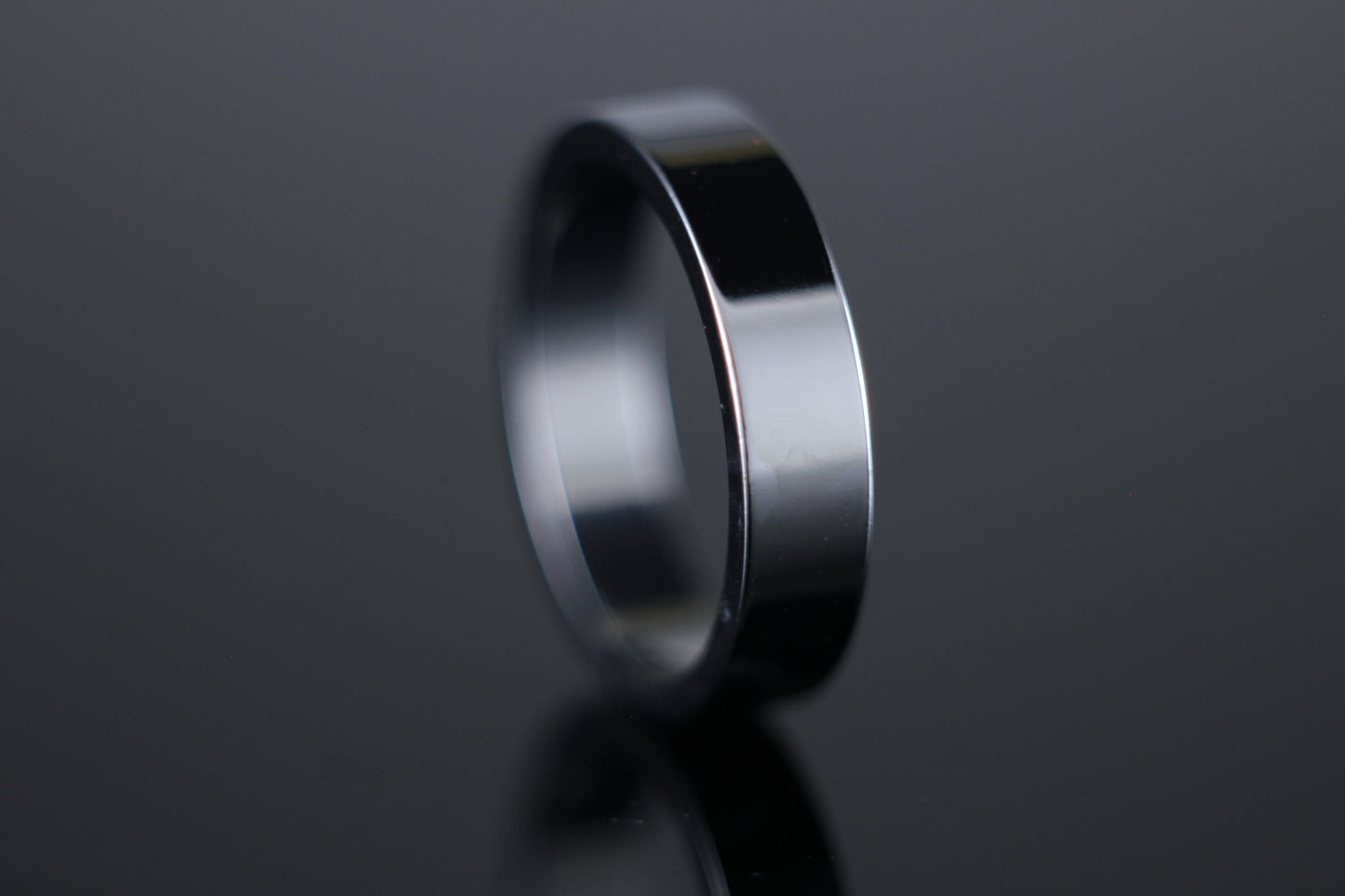 5mm Flat Wedding Band 18ct White Gold