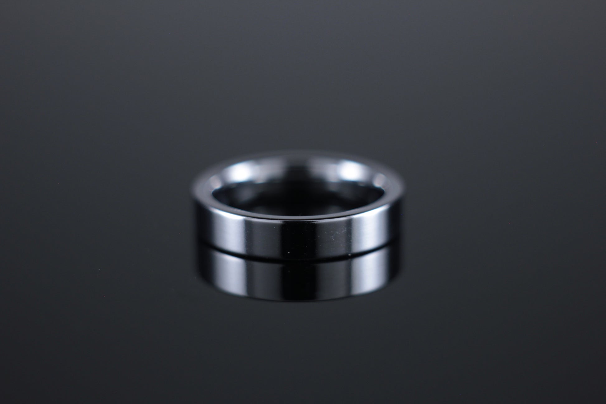 4mm Wedding Band Flat Court Profile in 18ct White Gold