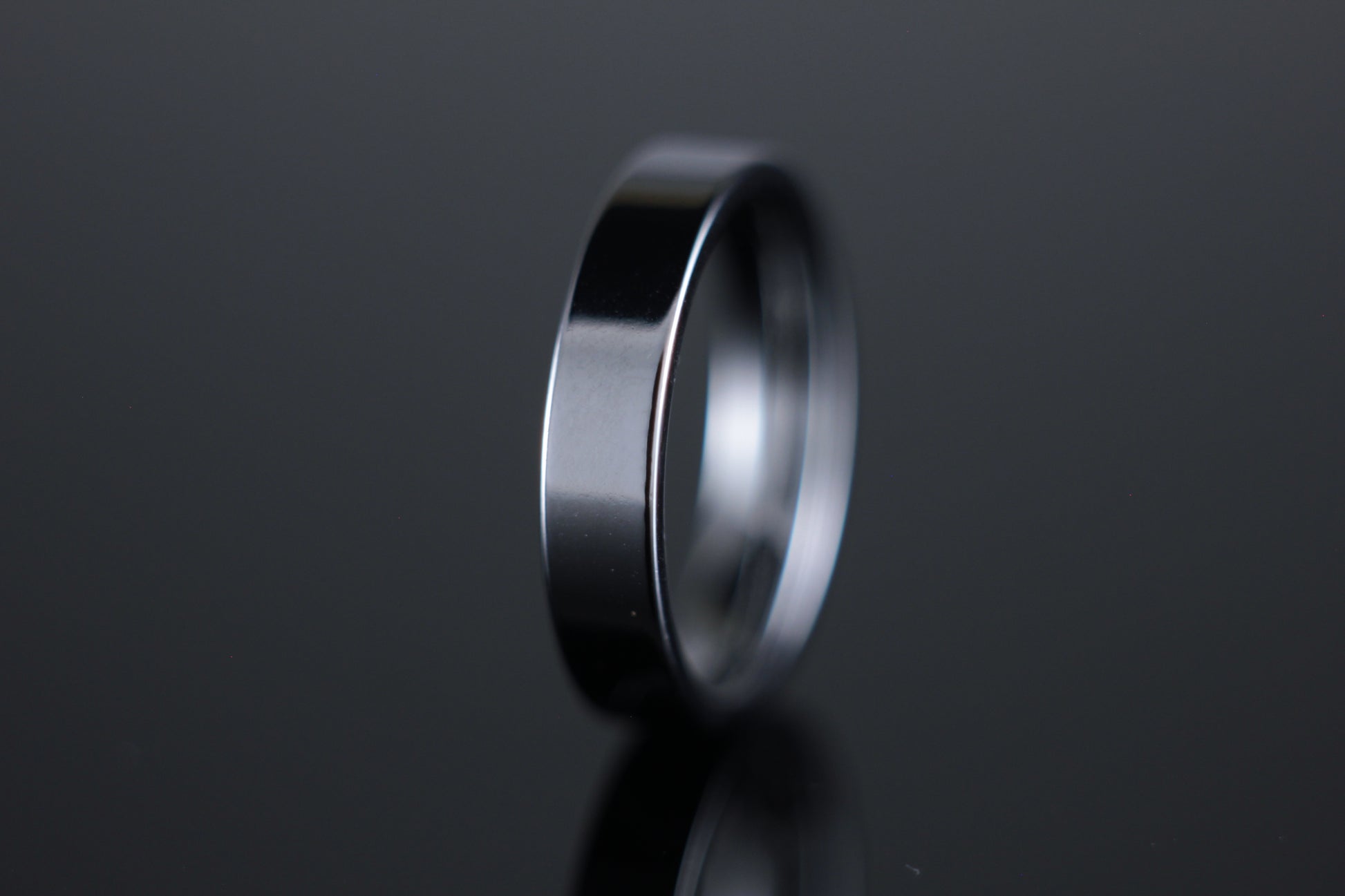 4mm Wedding Band Flat Court Profile in 18ct White Gold