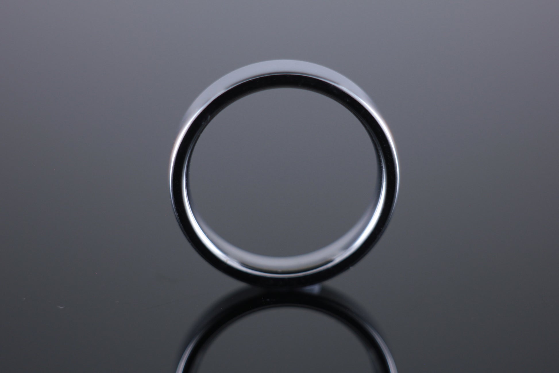 4mm Wedding Band Flat Court Profile in 18ct White Gold