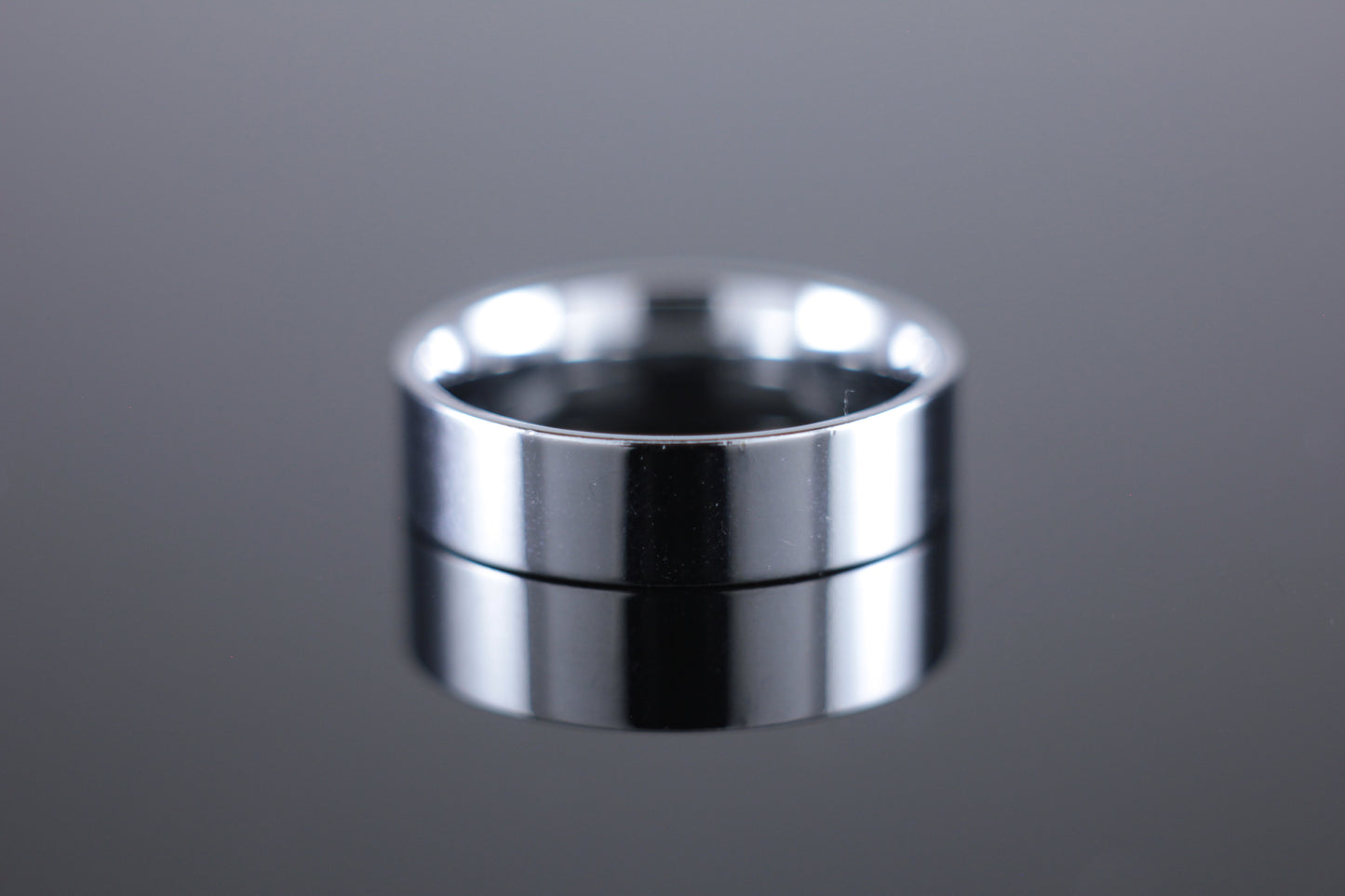 6mm Wedding Band Flat Court Profile in 18ct White Gold