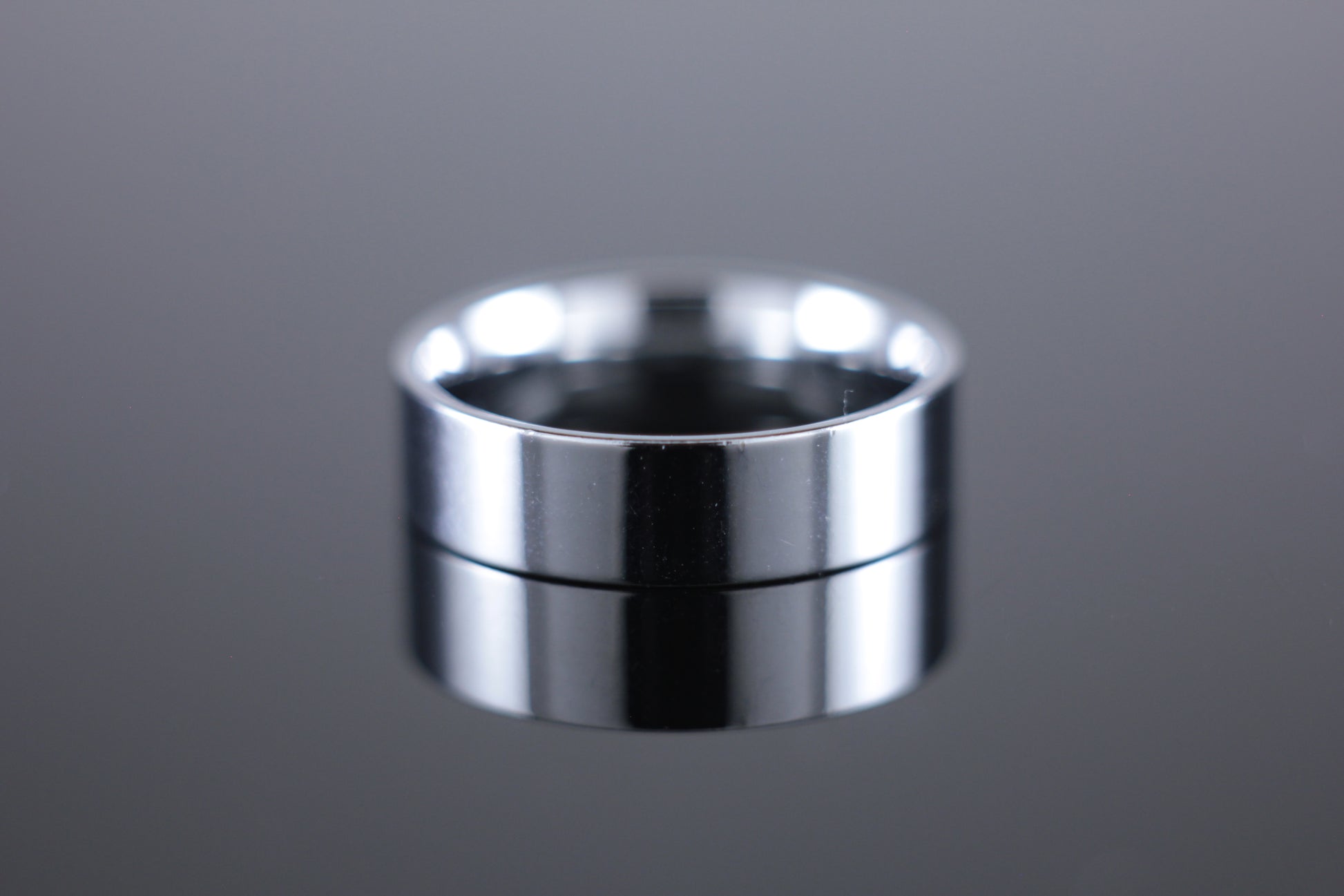 6mm Wedding Band Flat Court Profile in 18ct White Gold
