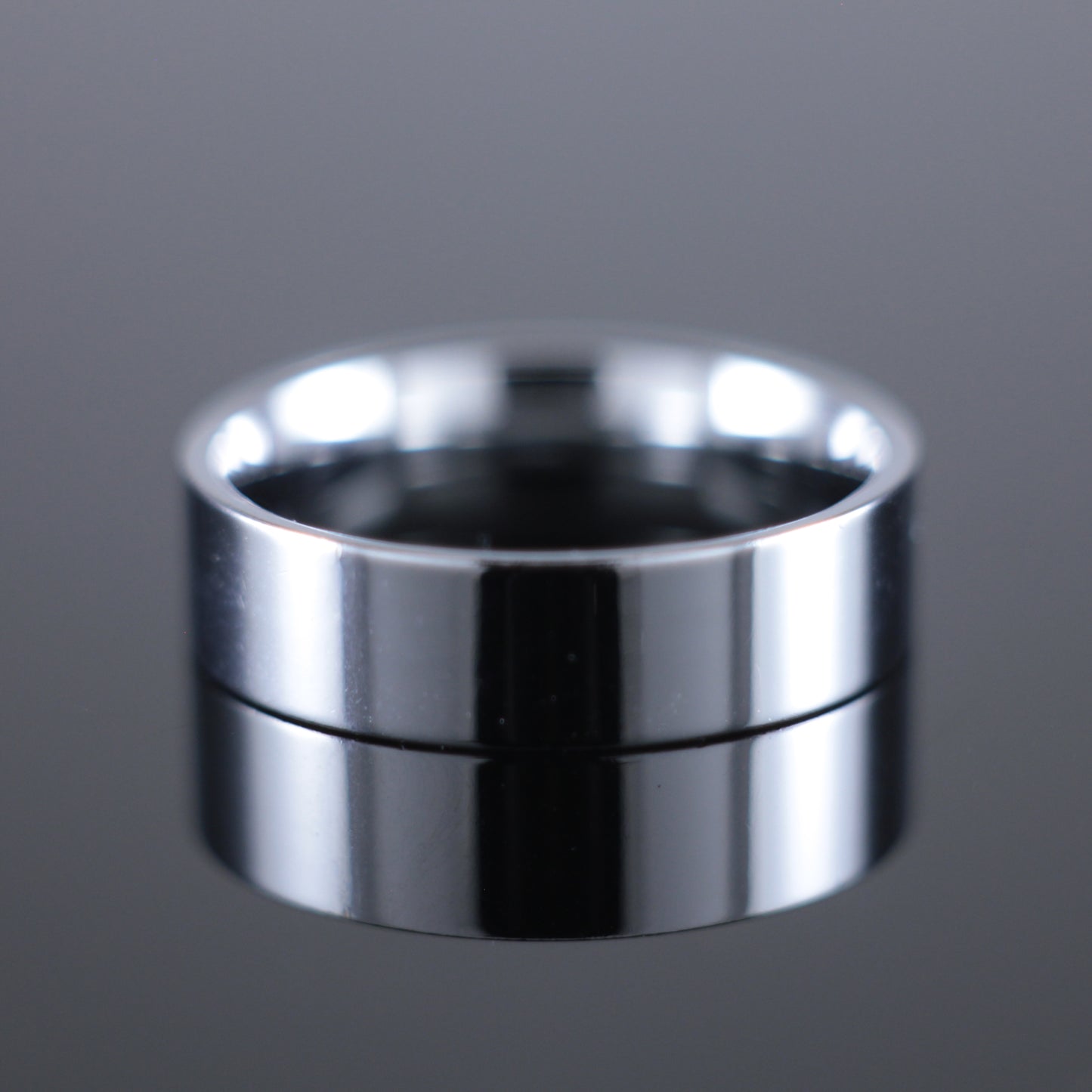 6mm Wedding Band Flat Court Profile in 18ct White Gold